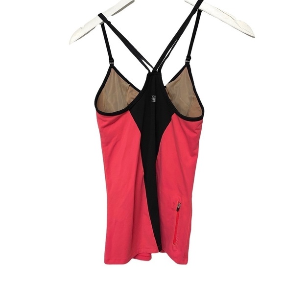 VICTORIA'S SECRET Sport Top Size XS Pink Black Activewear - Picture 2 of 9